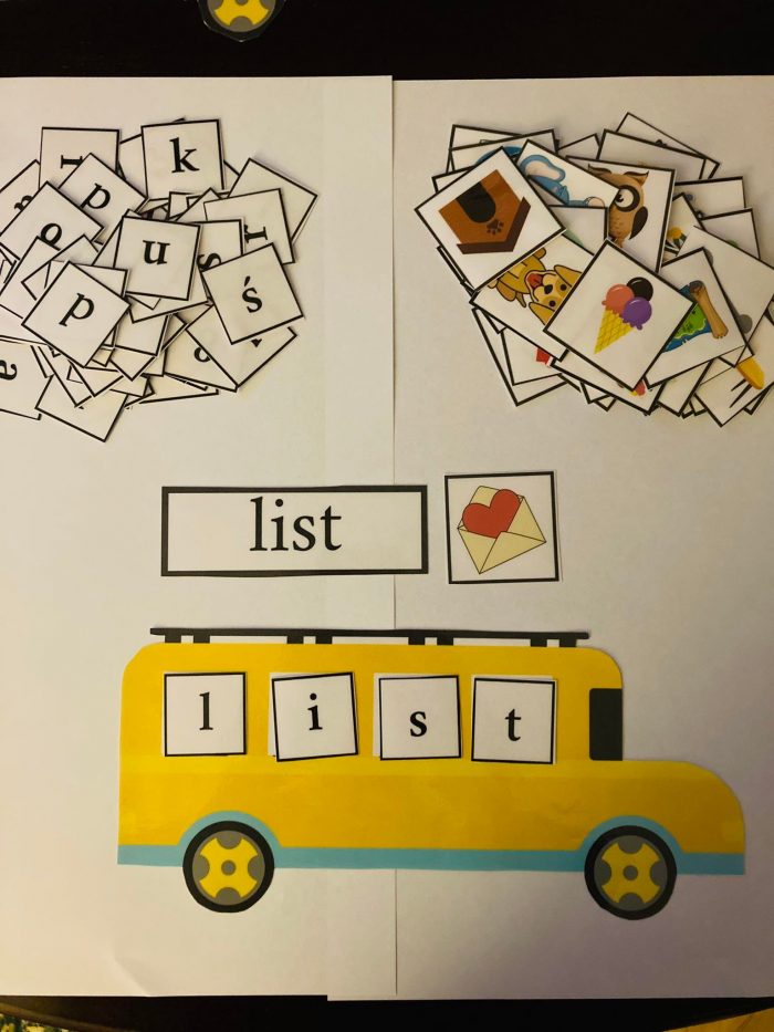 Nauka czytania, pisania - Literkowy autobus