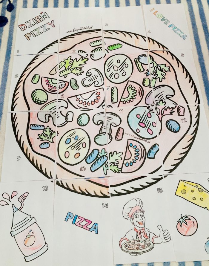 Kolorowanka Pizza XXL