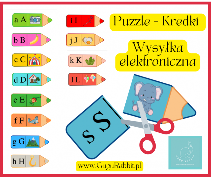 Puzzle - Kredki - Kolor / wysyłka elektroniczna