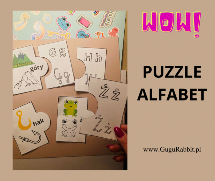 Puzzle / Alfabet / do druku
